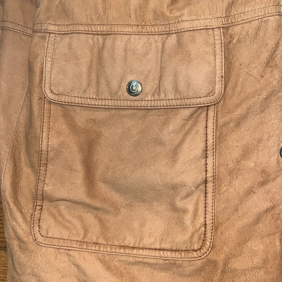 Vintage rare Men's Bachrach soft Leather Mid-Length zip button jacket sz L - Picture 3 of 11